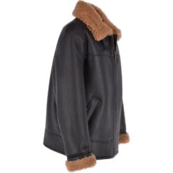 Sheepskin Flying Jacket Black Ginger : Hunter 9 Sheepskin Flying Jacket Black Ginger : Hunter -Luxe Style Central sheepskin flying jacket black ginger hunter p3004 13246 image