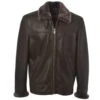 Sheepskin Flying Jacket Mouse Cotton : Hunter -Luxe Style Central sheepskin flying jacket mouse cotton hunter p105 351 image