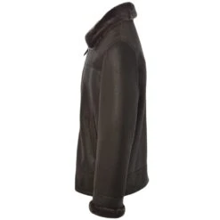 Sheepskin Flying Jacket Mouse Cotton : Hunter -Luxe Style Central sheepskin flying jacket mouse cotton hunter p105 352 image