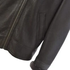 Sheepskin Flying Jacket Mouse Cotton : Hunter -Luxe Style Central sheepskin flying jacket mouse cotton hunter p105 354 image