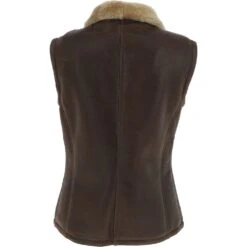 Sheepskin Gilet Antique: Andorra -Luxe Style Central sheepskin gilet antique andorra p4160 17794 image