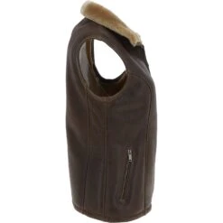 Sheepskin Gilet Antique: Andorra -Luxe Style Central sheepskin gilet antique andorra p4160 17795 image