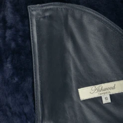 Sheepskin Gilet Ombre Blue : Andorra -Luxe Style Central sheepskin gilet ombre blue andorra p1622 7374 image