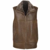 Sheepskin Gilet Tobacco : Norden -Luxe Style Central sheepskin gilet tobacco norden p814 3479 image