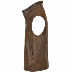 Sheepskin Gilet Tobacco : Norden -Luxe Style Central sheepskin gilet tobacco norden p814 3480 image