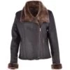 Sheepskin Jacket Brown: Imelda -Luxe Style Central sheepskin jacket brown imelda p3042 13440 image