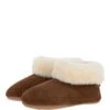 Sheepskin Slippers Chestnut: Ladies Booties -Luxe Style Central sheepskin slippers chestnut ladies booties p4046 17348 image