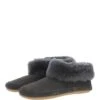 Sheepskin Slippers Grey : Ladies Booties -Luxe Style Central sheepskin slippers grey ladies booties p216 17333 image