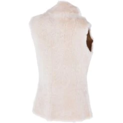 Slimline Reversible Suede Sheepskin Body Warmer Biscuit Tan : Phillipa -Luxe Style Central slimline reversible suede sheepskin body warmer biscuit tan phillipa p3003 13302 image