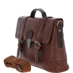 Small Leather Work Briefcase Tan/brown : 4553 -Luxe Style Central small leather work briefcase tan brown 4553 p932 20266 image