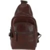 Small Mayfair Hi Veg Leather Sling Bag Tempo Brown : 8147