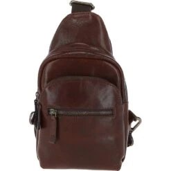 Small Mayfair Hi Veg Leather Sling Bag Tempo Brown : 8147