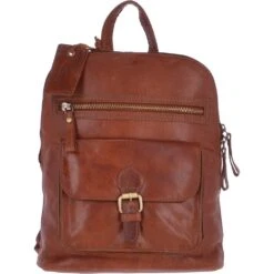 Small Vintage Leather Backpack Honey – G25