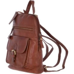 Small Vintage Leather Backpack Honey – G25 -Luxe Style Central small vintage leather backpack honey g25 p3621 15147 image