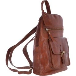 Small Vintage Leather Backpack Honey – G25 -Luxe Style Central small vintage leather backpack honey g25 p3621 15149 image