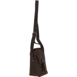 Small Vintage Leather Messenger Bag Brown: Miro -Luxe Style Central small vintage leather messenger bag brown miro p4218 18018 image