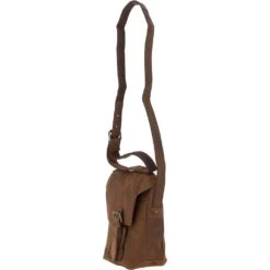 Small Vintage Leather Messenger Bag Tan: Miro -Luxe Style Central small vintage leather messenger bag tan miro p4219 18020 image