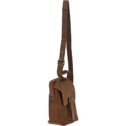 Small Vintage Leather Messenger Bag Tan: Miro -Luxe Style Central small vintage leather messenger bag tan miro p4219 18022 image