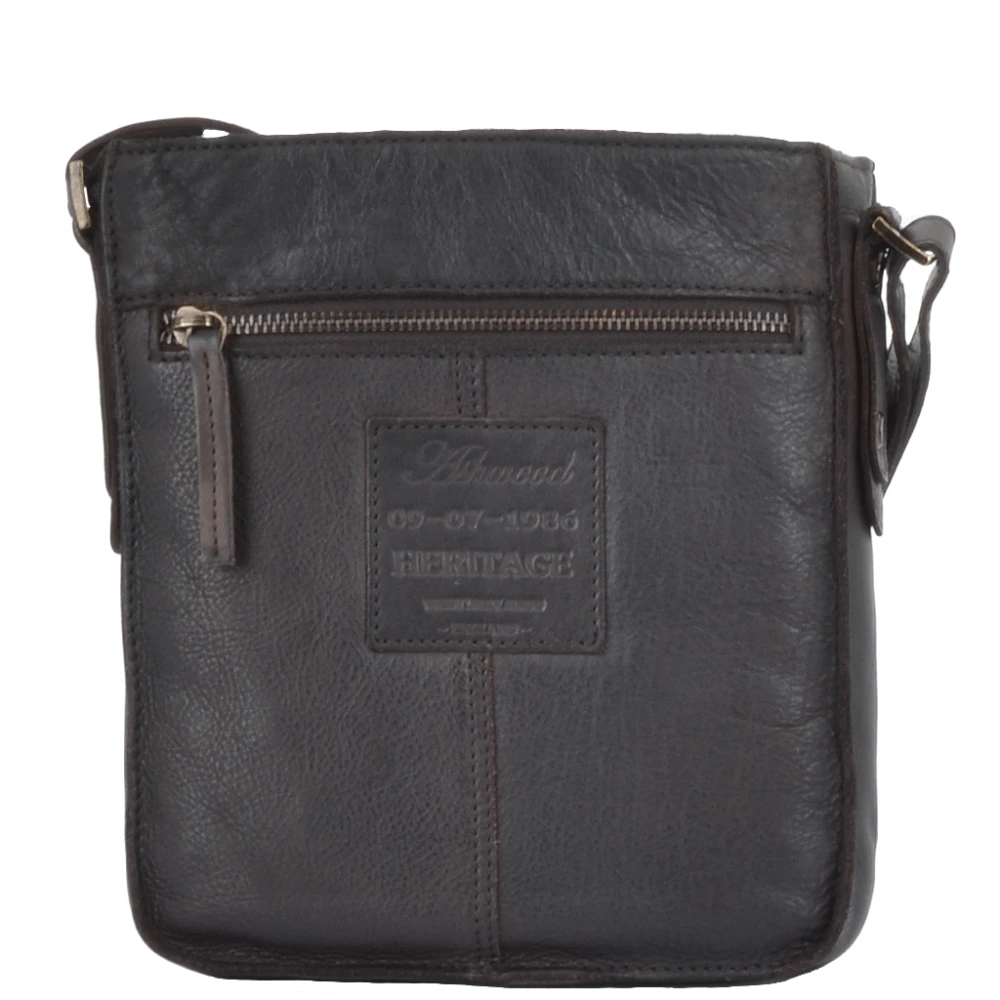 Small Vintage Leather Travel Bag Brown : 7993 5 Small Vintage Leather Travel Bag Brown : 7993 - Image 3