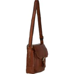 Small Vintage Wash Leather Travel Bag Tan: G-31 -Luxe Style Central small vintage wash leather travel bag tan g 31 p3910 16860 image