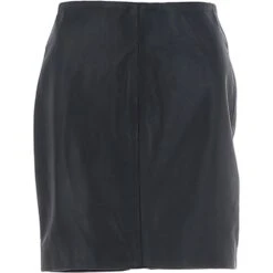 Stylish Leather Pencil Skirt Black: SK 18