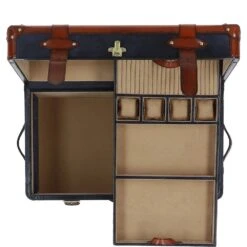 Stylish Vintage Leather Dressing Table/Living Drawer Royal Blue: TBZ1UCO605 -Luxe Style Central stylish vintage leather dressing table living drawer royal blue tbz1uco605 p7706 27851 image