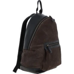 Suede And Leather Luxury Backpack Grey : Tucker -Luxe Style Central suede and leather luxury backpack grey tucker p4323 18419 image