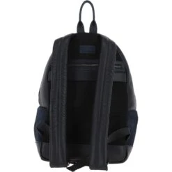 Suede And Leather Luxury Backpack Navy : Tucker -Luxe Style Central suede and leather luxury backpack navy tucker p4324 18422 image