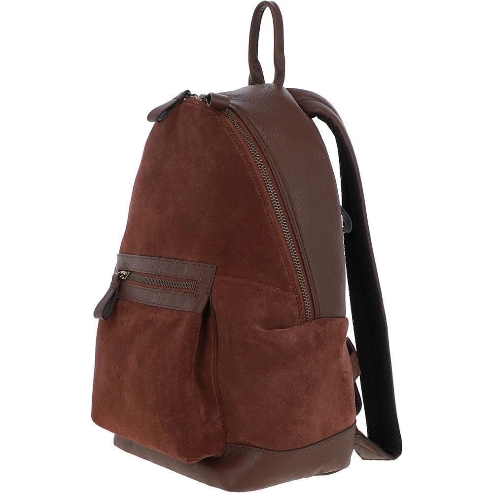 Suede And Leather Luxury Backpack Tan : Tucker 4 Suede And Leather Luxury Backpack Tan : Tucker - Image 2