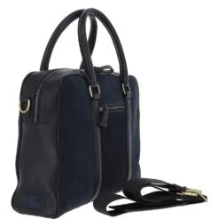 Suede And Leather Luxury Laptop Bag Navy : Winston -Luxe Style Central suede and leather luxury laptop bag navy winston p4327 18435 image