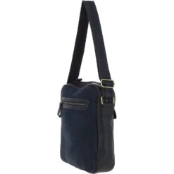 Suede And Leather Luxury Tablet Friendly Body Bag Navy: Dani -Luxe Style Central suede and leather luxury tablet friendly body bag navy dani p4315 18457 image
