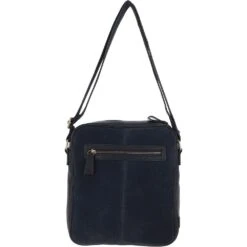 Suede And Leather Luxury Tablet Friendly Body Bag Navy: Dani -Luxe Style Central suede and leather luxury tablet friendly body bag navy dani p4315 18458 image