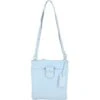 Tab Small Zip Top Leather Cross Body Bag Ice -Luxe Style Central tab small zip top leather cross body bag ice p6651 24256 image
