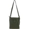 Tab Small Zip Top Leather Cross Body Bag Military Green -Luxe Style Central tab small zip top leather cross body bag military green p4337 18556 image