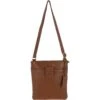Tab Small Zip Top Leather Cross Body Bag Tan -Luxe Style Central tab small zip top leather cross body bag tan p4342 18584 image
