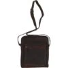 Tablet Friendly Medium Vintage Leather Body Bag Brown: Paddy