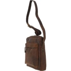 Tablet Friendly Medium Vintage Leather Body Bag Tan: Paddy -Luxe Style Central tablet friendly medium vintage leather body bag tan paddy p4223 18012 image