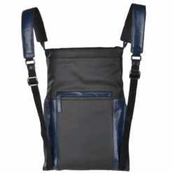The Bridge B Hydro Open Top Italian Travel Rucksack Black/navy Blue/gunmetal - 061507 3Q 6W NH -Luxe Style Central the bridge b hydro open top italian travel rucksack black navy blue gunmetal 061507 3q 6w nh p1822 8121 image