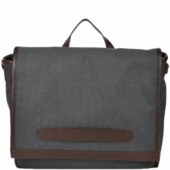 The Bridge Italian Large Messenger Bag Gray/brn - 052035 3D 3L NH