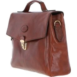 The Bridge Medium Italian Travel Briefcase Brown: 006401101 14 -Luxe Style Central the bridge medium italian travel briefcase brown 006401101 14 p6303 22870 image