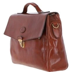 The Bridge Medium Italian Travel Briefcase Brown: 006402101 14 -Luxe Style Central the bridge medium italian travel briefcase brown 006402101 14 p6304 22875 image
