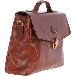 The Bridge Medium Italian Travel Briefcase Brown: 006402101 14 -Luxe Style Central the bridge medium italian travel briefcase brown 006402101 14 p6304 22877 image