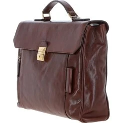 The Bridge Medium Italian Travel Briefcase With Lock Brown: 64215 01 14 NH 8 The Bridge Medium Italian Travel Briefcase With Lock Brown: 64215 01 14 NH -Luxe Style Central the bridge medium italian travel briefcase with lock brown 64215 01 14 nh p6307 22865 image