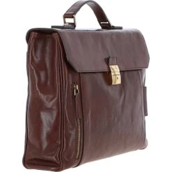 The Bridge Medium Italian Travel Briefcase With Lock Brown: 64215 01 14 NH 10 The Bridge Medium Italian Travel Briefcase With Lock Brown: 64215 01 14 NH -Luxe Style Central the bridge medium italian travel briefcase with lock brown 64215 01 14 nh p6307 22867 image