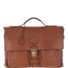 The Bridge Men's Italian Leather Briefcase Brown: 006405179 07 -Luxe Style Central the bridge mens italian leather briefcase brown 006405179 07 p6308 22889 image