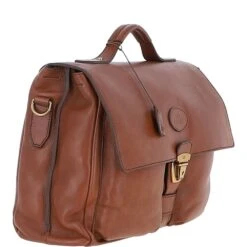 The Bridge Men's Italian Leather Briefcase Brown: 006405179 07 -Luxe Style Central the bridge mens italian leather briefcase brown 006405179 07 p6308 22892 image