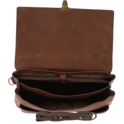 The Bridge Men's Italian Leather Briefcase Brown: 006405179 07 -Luxe Style Central the bridge mens italian leather briefcase brown 006405179 07 p6308 22893 image