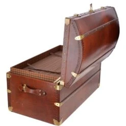 The Bridge Vintage Large Italian Vegetable Tanned Leather Trunk Brown: 0088424 01 -Luxe Style Central the bridge vintage large italian vegetable tanned leather trunk brown 0088424 01 p3434 15045 image