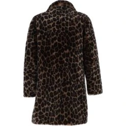 Three-Quarter Leopard Print Skeepskin Coat: Aria -Luxe Style Central three quarter leopard print skeepskin coat aria p4404 18786 image
