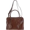 Three Section Large Veggie Tanned Leather Bag Brown/vt: Gina -Luxe Style Central three section large veggie tanned leather bag brown vt gina p6771 24648 image